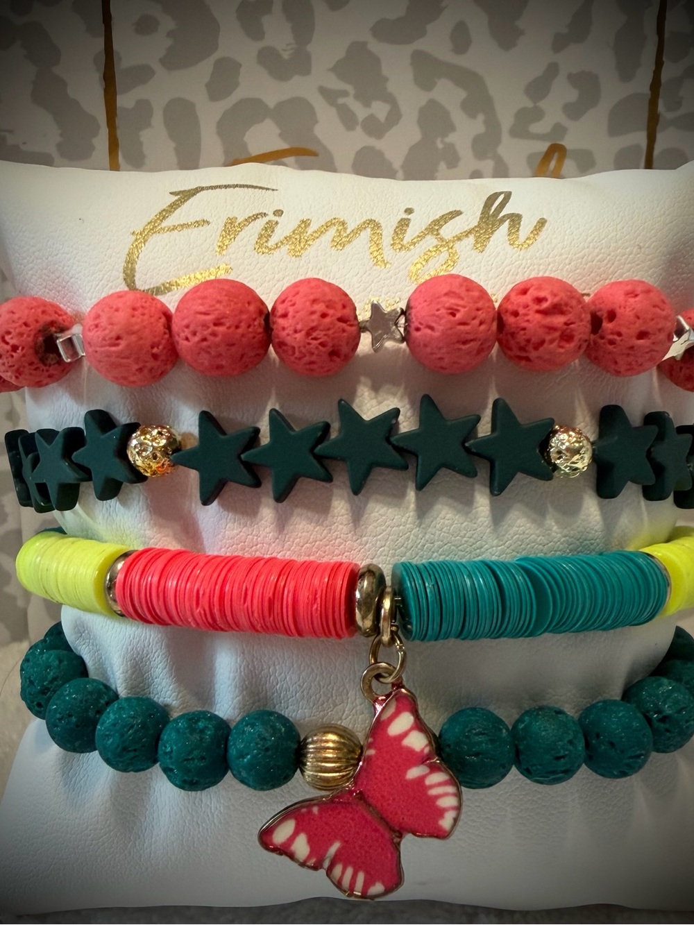 New ERIMISH Bracelets 4 Pc- Coral - Custom Regular, Kids or Extended Size